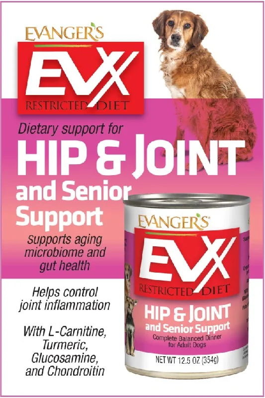 Evangers EVX Canned Dog Food Hip and Joint 12.5oz