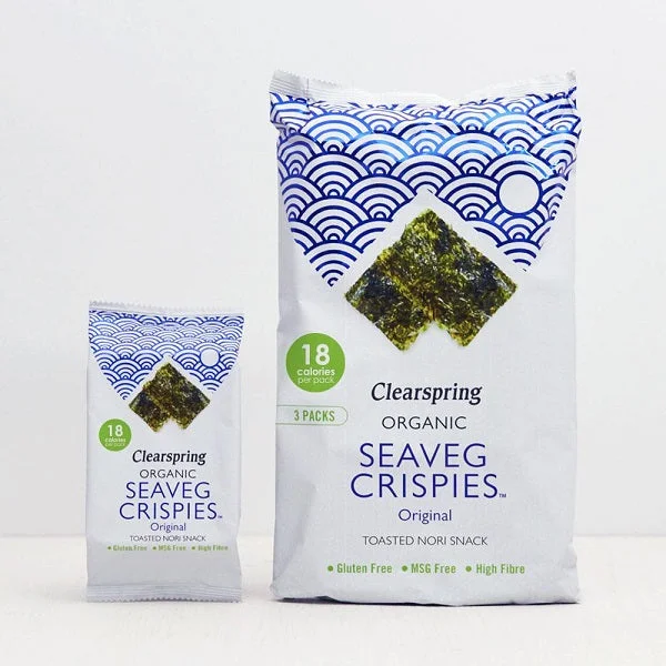 Clearspring Organic Seaveg Crispies Multipack - Original (Crispy Seaweed Thins) 4g (3pk)