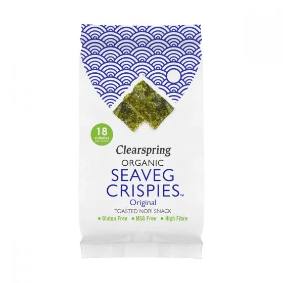 Clearspring Organic Seaveg Crispies - Original (Crispy Seaweed Thins) 4g