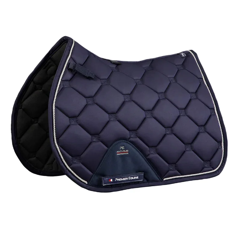 Premier Equine Saltare Close Contact Gp/Jump Square - Navy