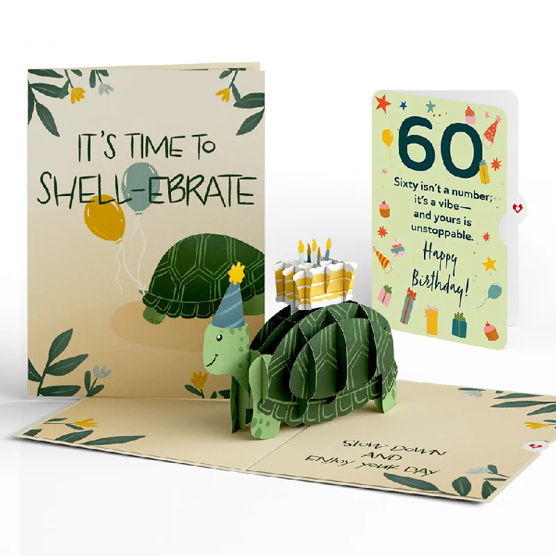 Shell-ebrate 60th Birthday Turtle Pop-Up Card and Sentiment Set