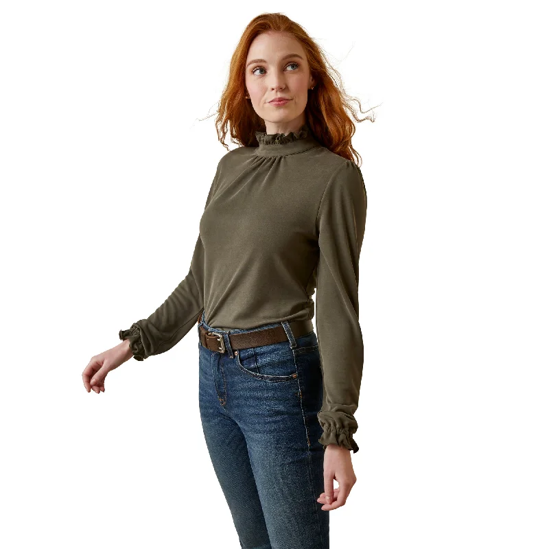 Ariat Ladies Inverness Long Sleeve Top - Earth