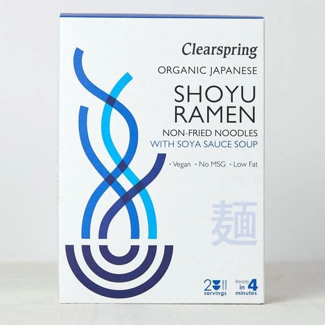 Clearspring Organic Japanese Shoyu Ramen Noodles with Soya Sauce Soup 105g