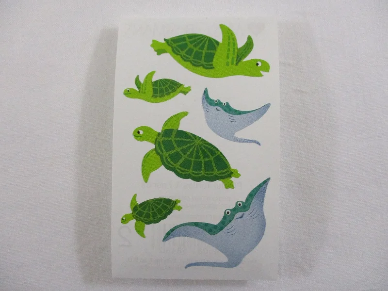 Mrs Grossman Playful Turtles & Friends Sticker Sheet / Module - Vintage & Collectible