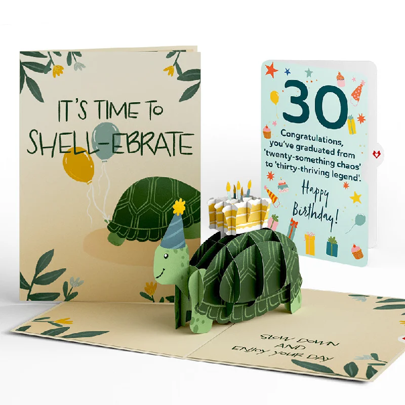 Shell-ebrate 30th Birthday Turtle Pop-Up Card and Sentiment Set