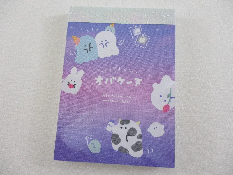 Cute Kawaii Crux Ghost Friends Mini Notepad / Memo Pad - Stationery Designer Paper Collection