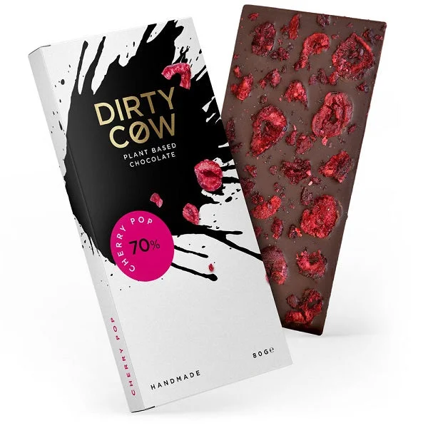 Dirty Cow Cherry Pop Chocolate Bar 80g