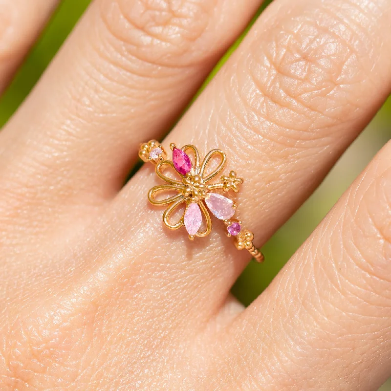 Blushing Blooms Ring