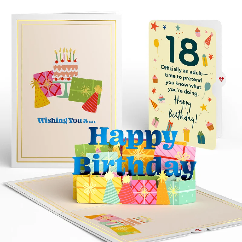 Wishing You a Happy 18th Birthday Pop-Up Card and Sentiment Set