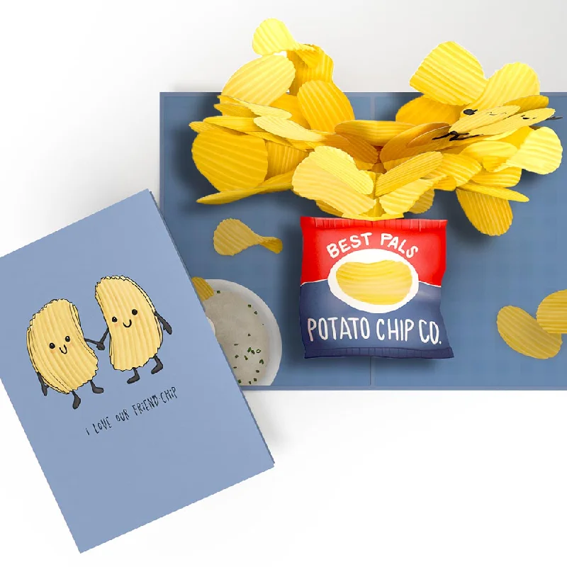 I Love Our Friend-Chip Pop-Up Card