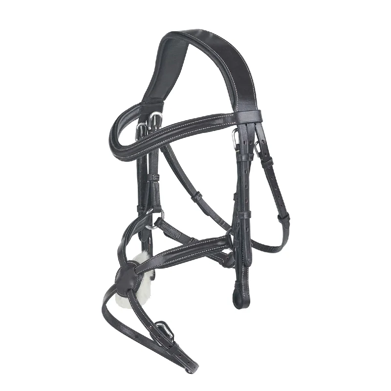 Gfs Grackle Bridle With Soft Rubber Grip Reins