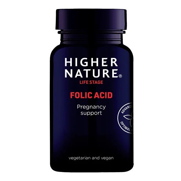 Higher Nature Folic Acid 400ug Tablets - Pregnancy Support (90pk)