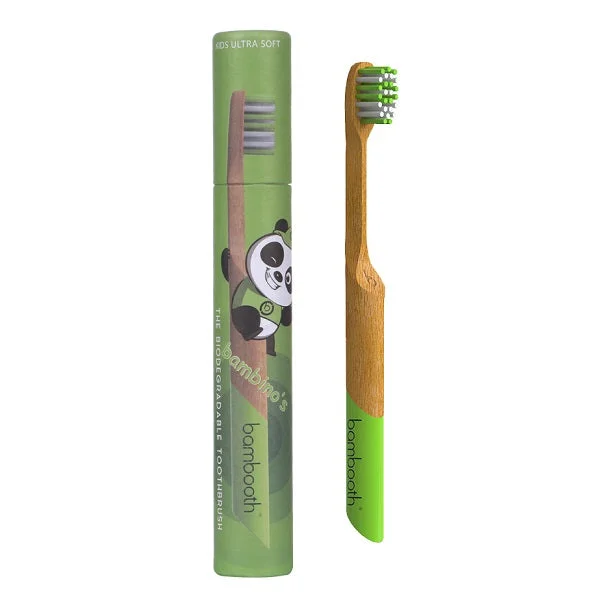 Bambooth Kids Bambino Bamboo Toothbrush - Forest Green