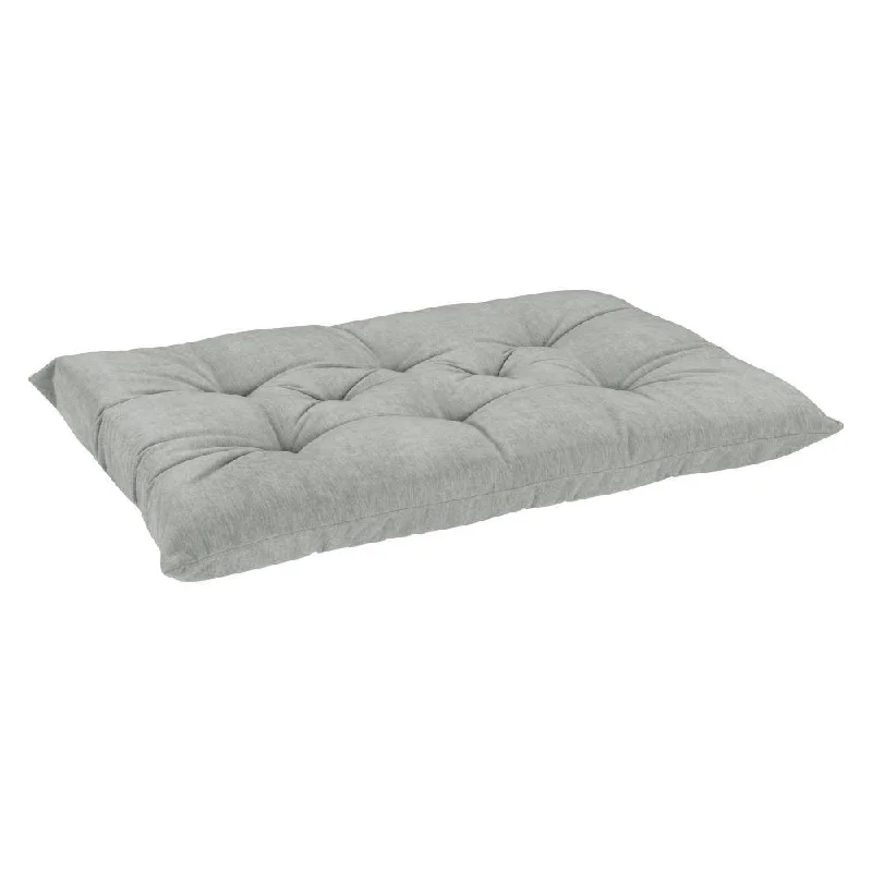 Oyster Microvelvet Tufted Cushion Dog Crate Mat