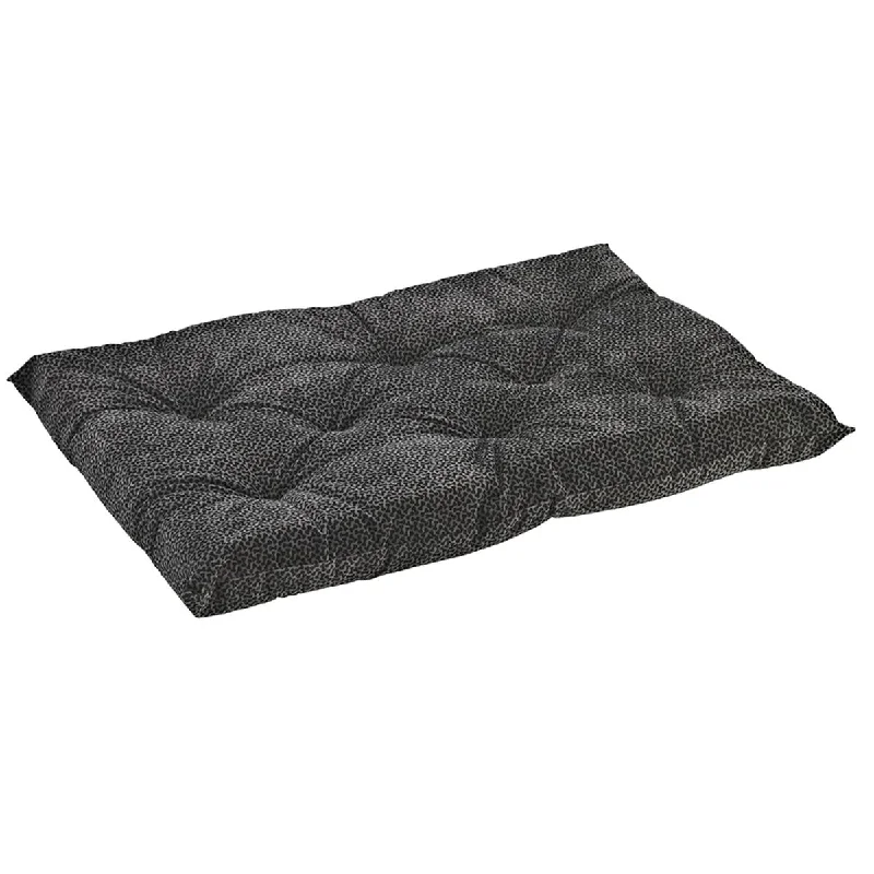 Pewter Bones Microvelvet Tufted Cushion Dog Crate Mat