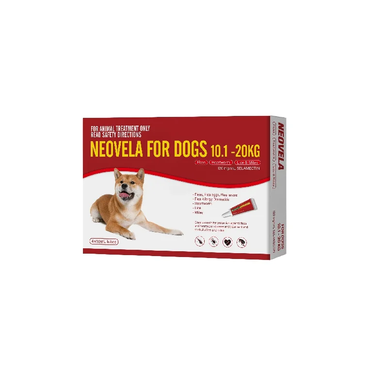 Neovela Flea and Heartworm Treatments for Large Dogs 4 Pack