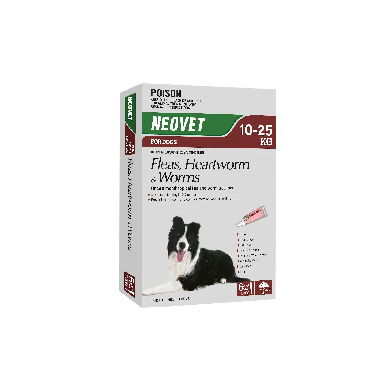 Neovet Flea Heartworm and Worming Treatment for Large Dogs 6 Pack