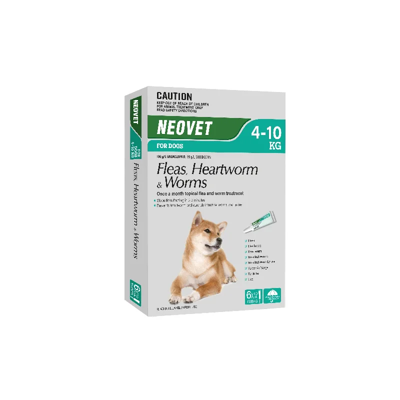 Neovet Flea Heartworm and Worming Treatment for Medium Dogs 6 Pack