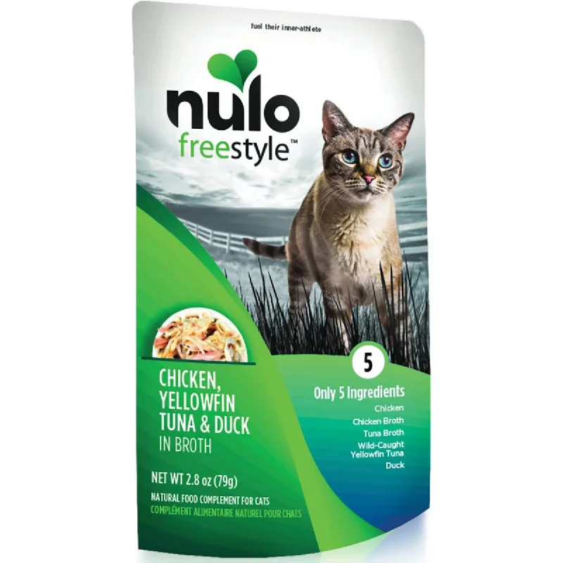 Nulo FreeStyle Meaty Toppers Chicken, Yellowfin Tuna & Duck Cat Food Topper