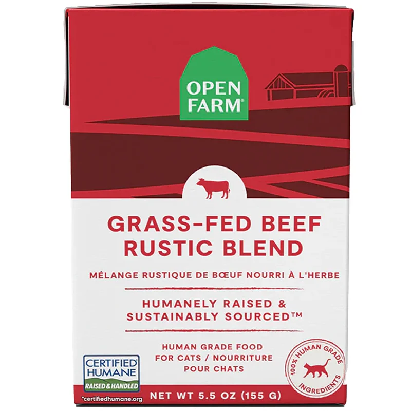 Open Farm Rustic Blend Grass-Fed Beef Canned Cat Food - 5.5oz