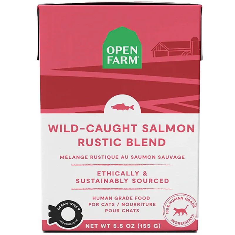 Open Farm Rustic Blend Wild-Caught Salmon Wet Cat Food - 5.5oz